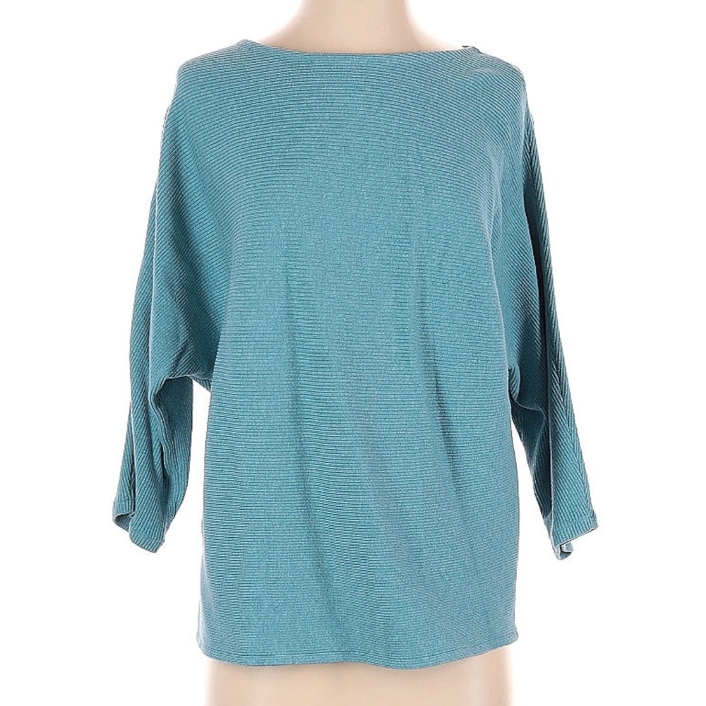 The Reset teal pullover sweater size S-M